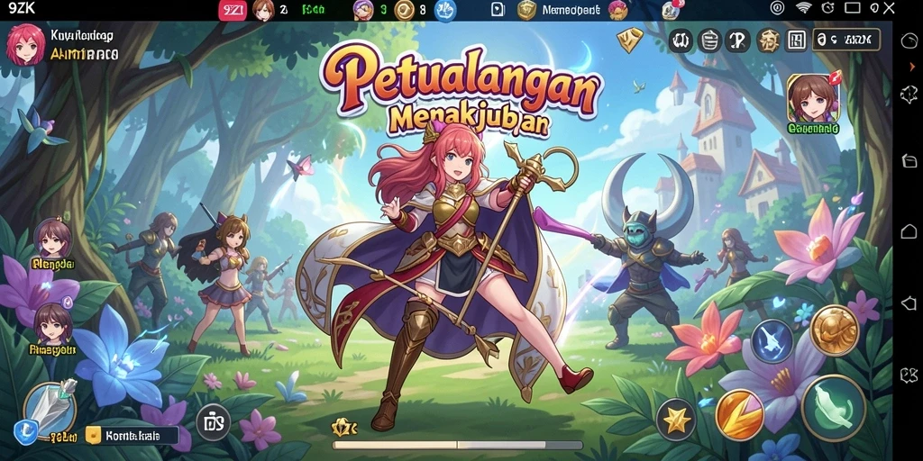 Gameplay menarik dengan karakter Anime dinamis.