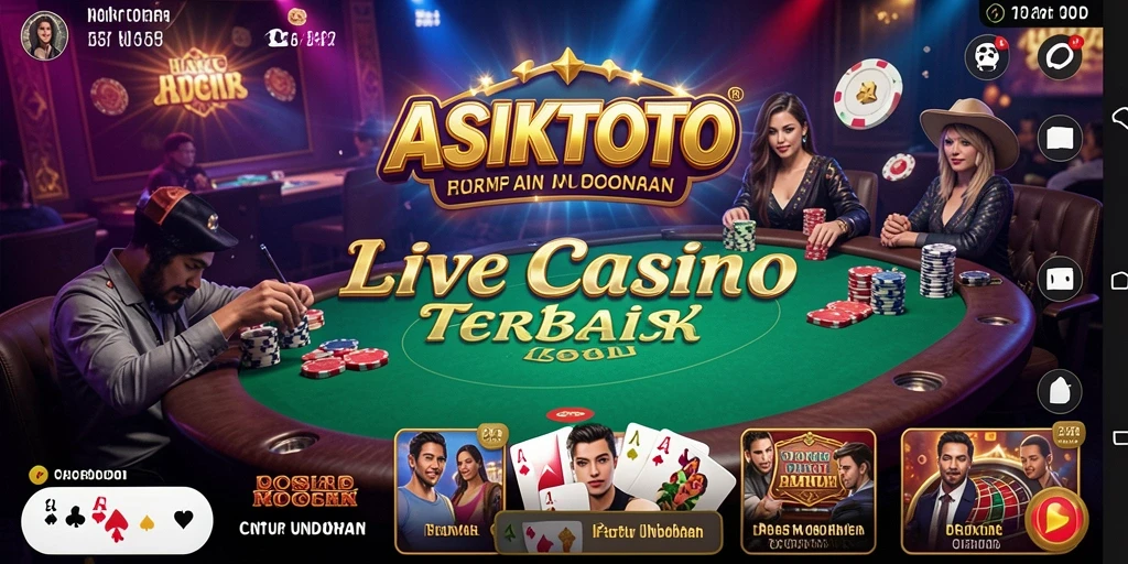 Tampilan permainan ASIKTOTO yang menarik dan realistis dari Live Casino.