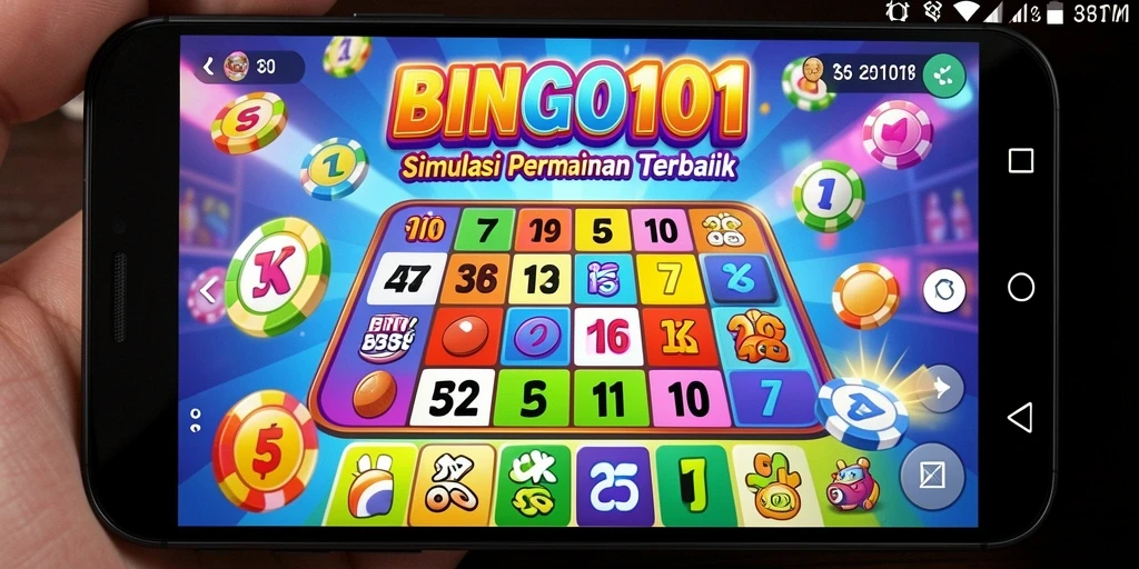 Tampilan gameplay BINGO101 yang penuh aksi dan interaksi.