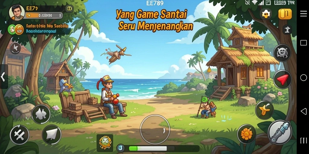 Screenshot gameplay EE789 menampilkan keseruan bermain game Casual.