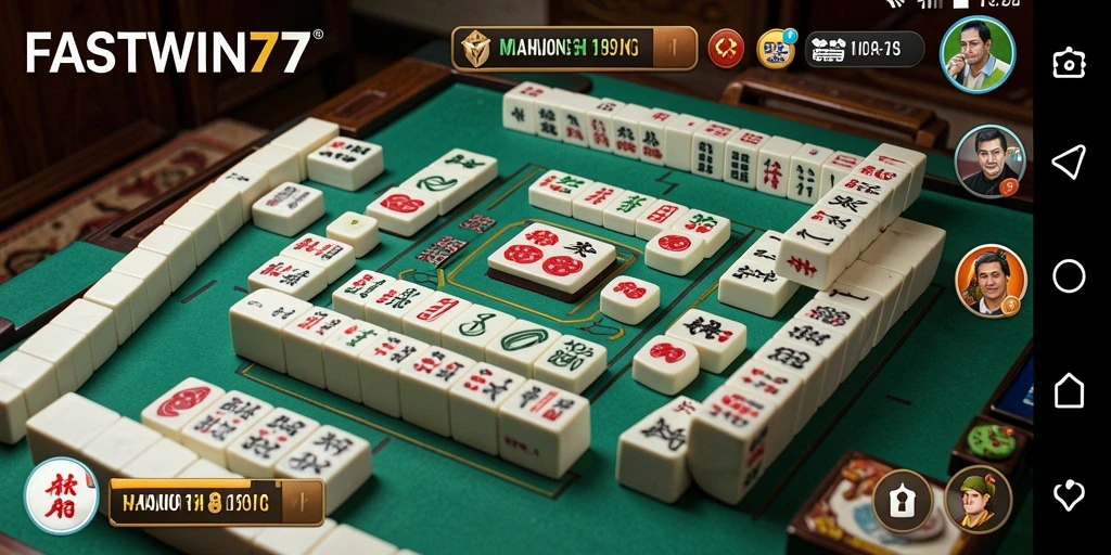 Screenshot gameplay FASTWIN77 menampilkan keseruan permainan Mahjong.