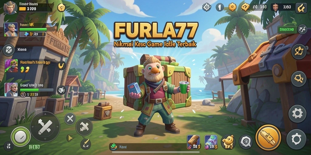 Screenshot FURLA77 menampilkan gameplay Idle yang adiktif.