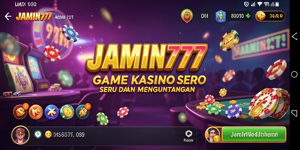 Tampilan gameplay menarik dan interaktif di JAMIN777 kasino.