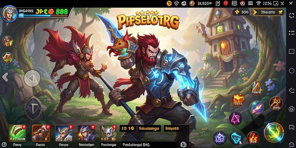 Tangkapan layar menunjukkan aksi menarik dalam petualangan RPG JPSLOT88.