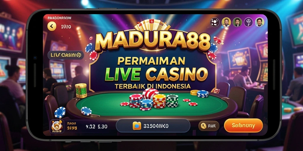 Tampilan gameplay Live Casino yang mengesankan dan interaktif.