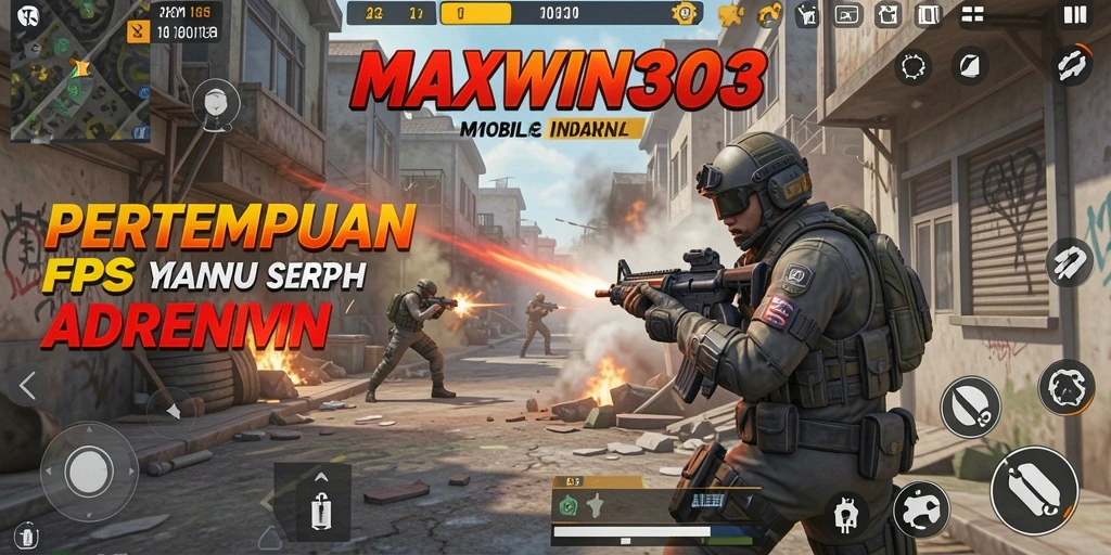 Menampilkan gameplay intens dari <strong>MAXWIN303</strong> dalam pertempuran FPS yang seru.