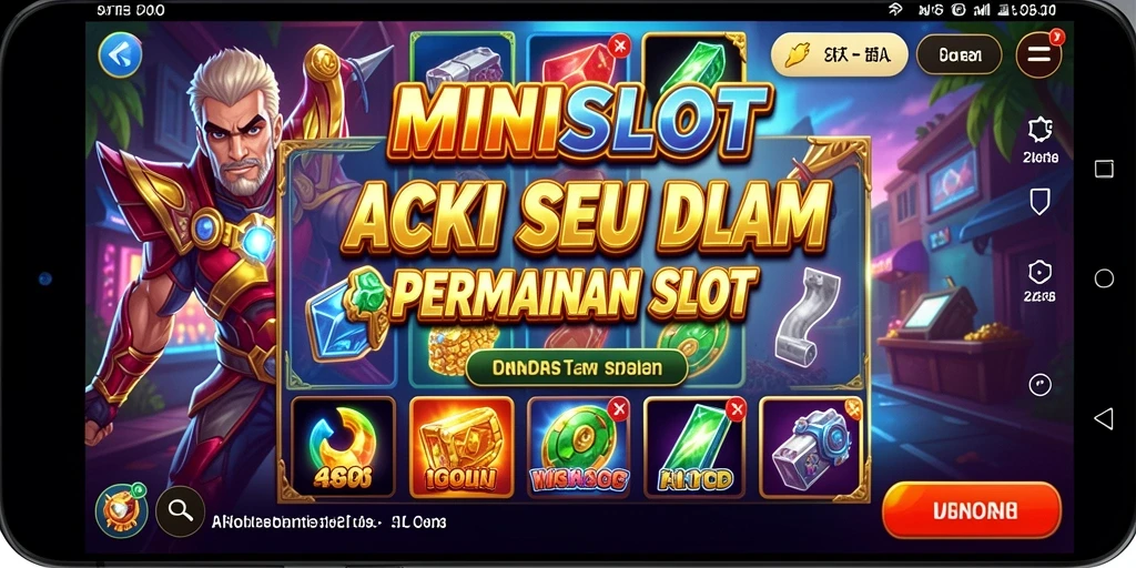 Tampilan gameplay seru MINISLOT dengan aksi mendebarkan dan grafis atraktif.