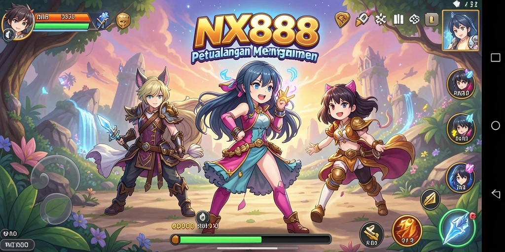 Menampilkan karakter Anime dalam pertarungan seru di NX888.