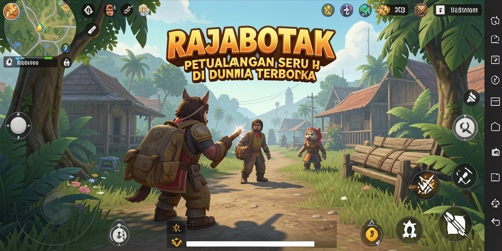 Tampilan gameplay Open World yang menakjubkan dan interaktif.