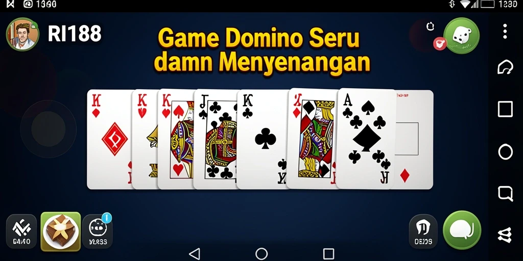 Tampilan gameplay menarik dari permainan Domino RI188.
