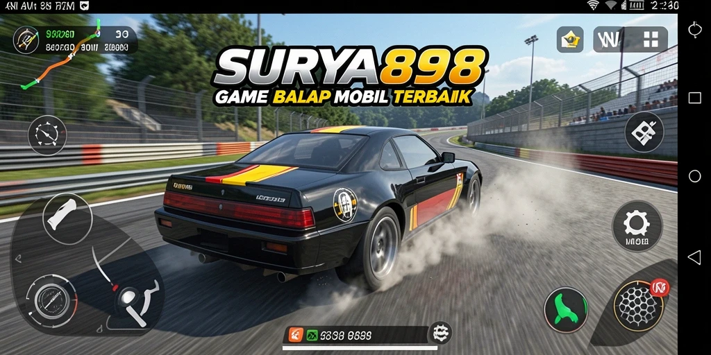 Gameplay balapan yang mendebarkan di SURYA898.